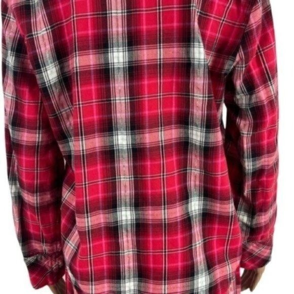 Victoria’s Secret Plaid Pajama Set Size Medium Night Shirt And Pants - Picture 9 of 12